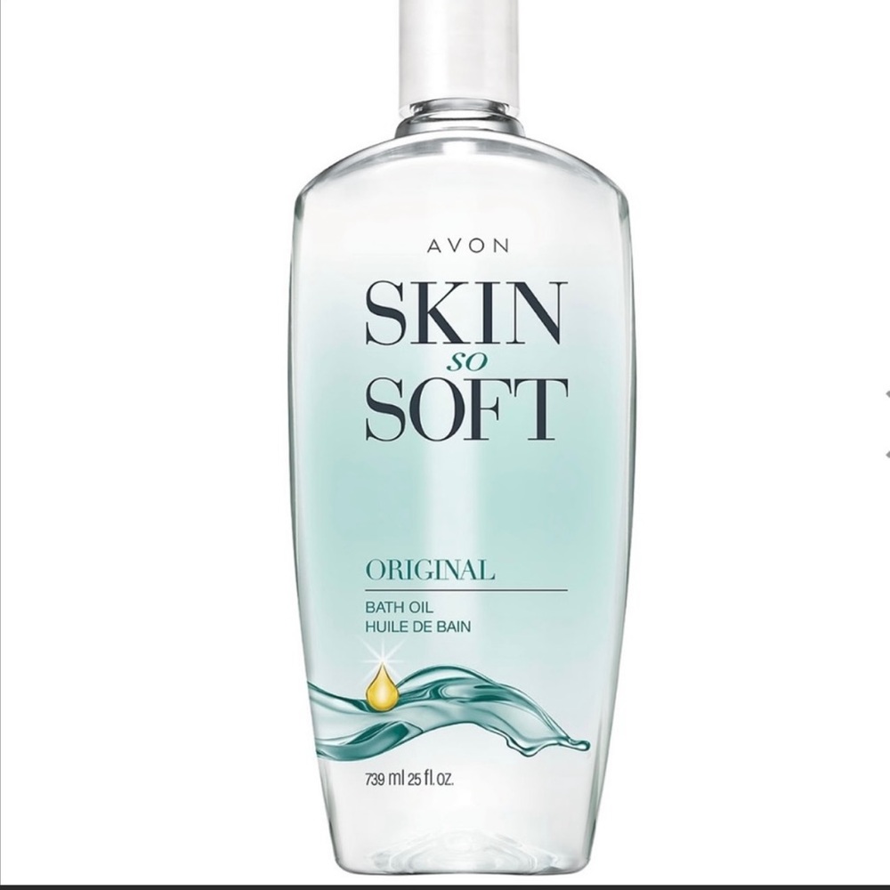 Avon skin so soft original bonus size bath oil with free lip balm